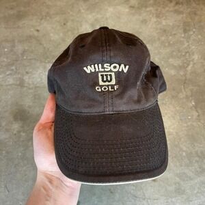 Vintage 90s Wilson Golf black baseball cap
